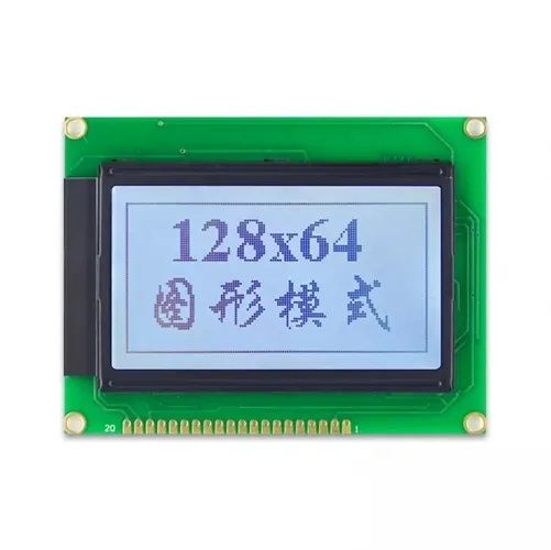 128x64 LCD Graphic Display Module Arduino grey background black text