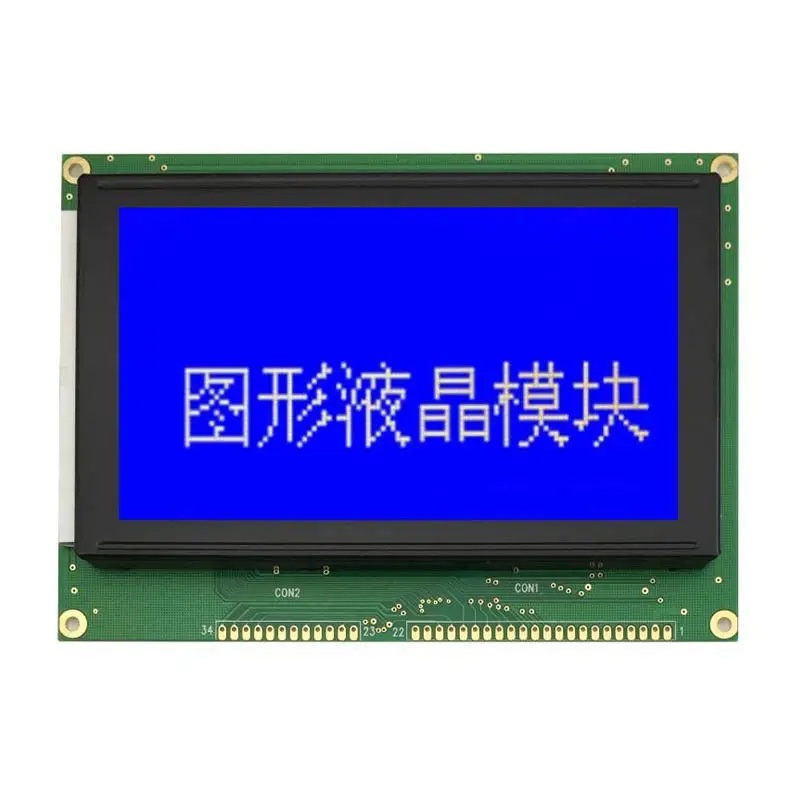 240x128 Graphic LCD Arduino Display Module blue background white text