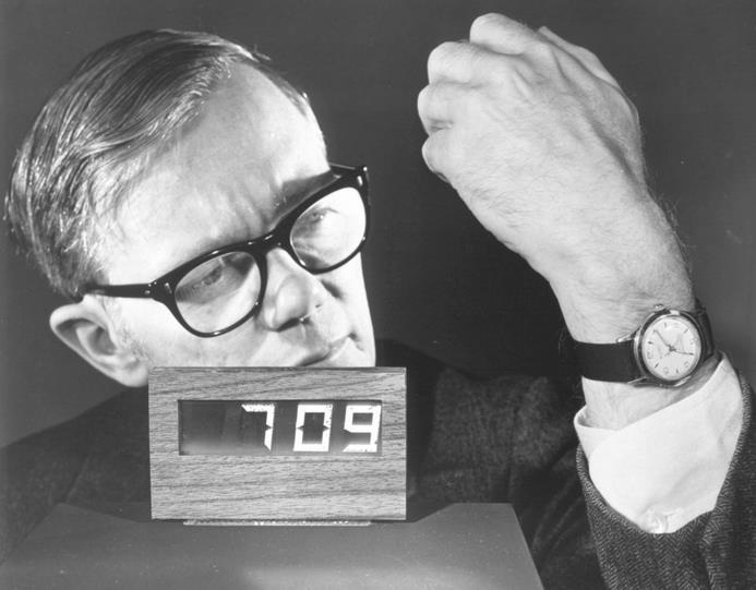 first LCD clock